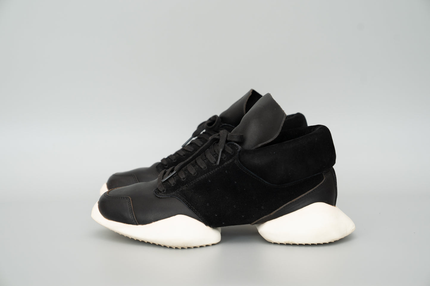 Rick Owens × adidas Runner Sneakers – Black (Size US8.5 / 26.5cm)