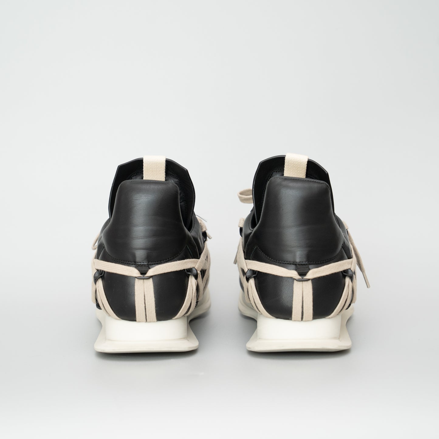Rick Owens Maximal Runner Sneakers – Black/White (Size IT41 / 26cm)