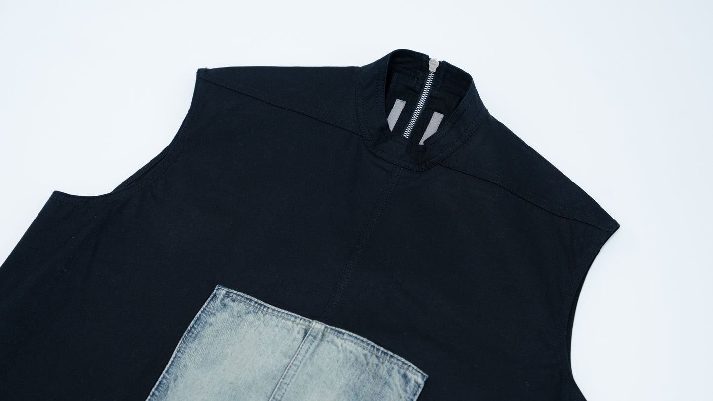 Rick Owens FAUN S/S 15 FORK SHIELD T BLACK / HUSLER size:XS