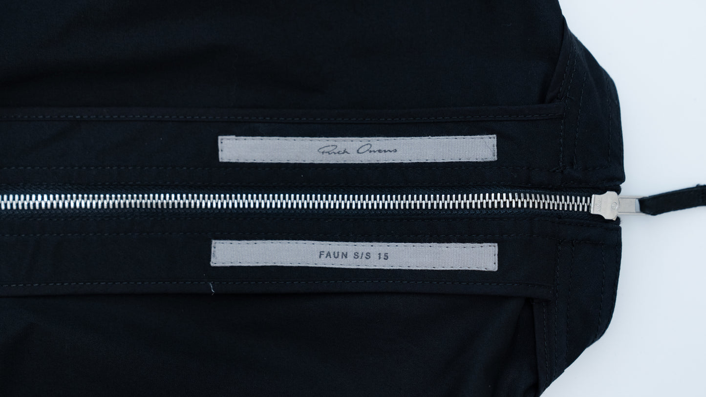 Rick Owens FAUN S/S 15 FORK SHIELD T BLACK / HUSLER size:XS