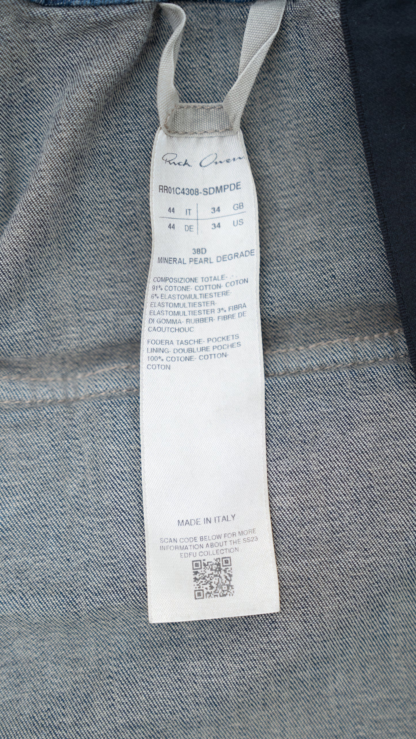 Rick Owens 23SS EDFU DOUBLE CARGO JUMBO BELAS IT44