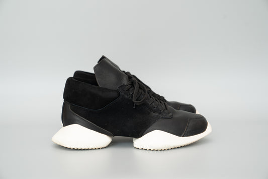 Rick Owens × adidas Runner Sneakers – Black (Size US8.5 / 26.5cm)